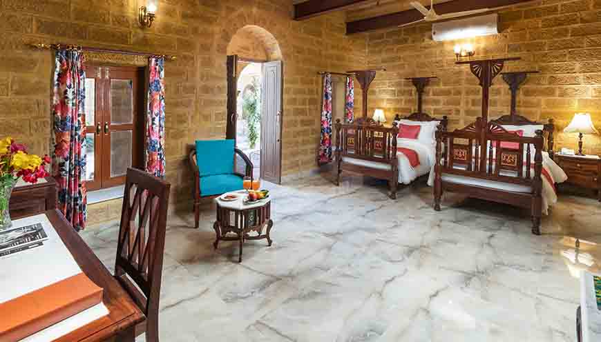 WelcomHeritage Mohangarh Fort - Deluxe room (twin beds)